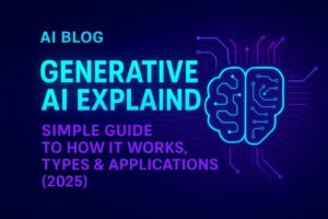 Generative AI Explained: Simple Guide to How It Works, Types & Applications (2025)
