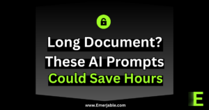 AI Prompts Could save Hours