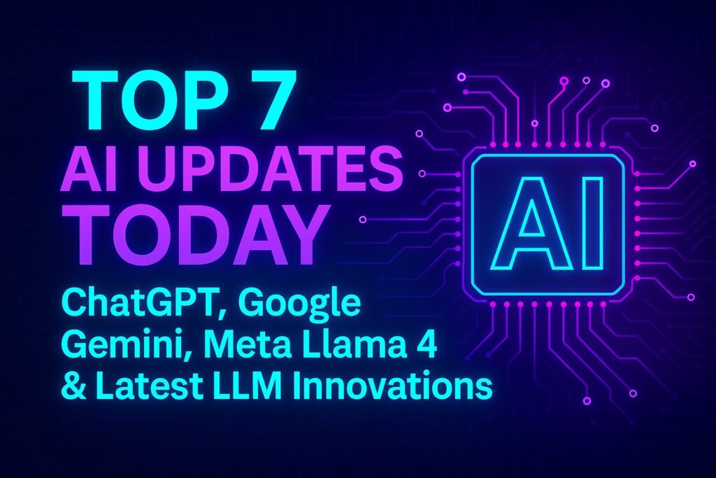 Top 7 AI Updates Today ChatGPT, Google Gemini, Meta Llama 4 & Latest LLM Innovations (April 9, 2025)